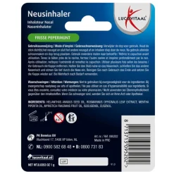 Lucovitaal Neusinhaler Vrijer Ademen Frisse Pepermunt 1 gr