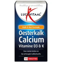 Lucovitaal Oesterkalk Calcium Vitamine D3 & K 100 tabletten