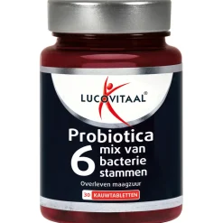 Lucovitaal Probiotica Mix van 6 Bacteriënstammen 30 kauwtabletten