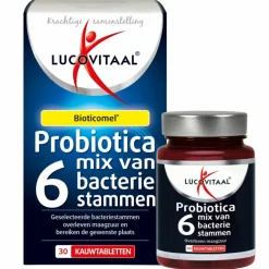 Lucovitaal Probiotica Mix van 6 Bacteriënstammen 30 kauwtabletten