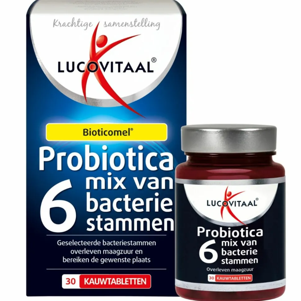 Lucovitaal Probiotica Mix van 6 Bacteriënstammen 30 kauwtabletten