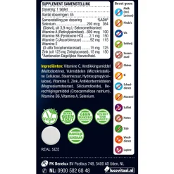 Lucovitaal Selenium & Zink 200 mcg Gistvrij 45 tabletten