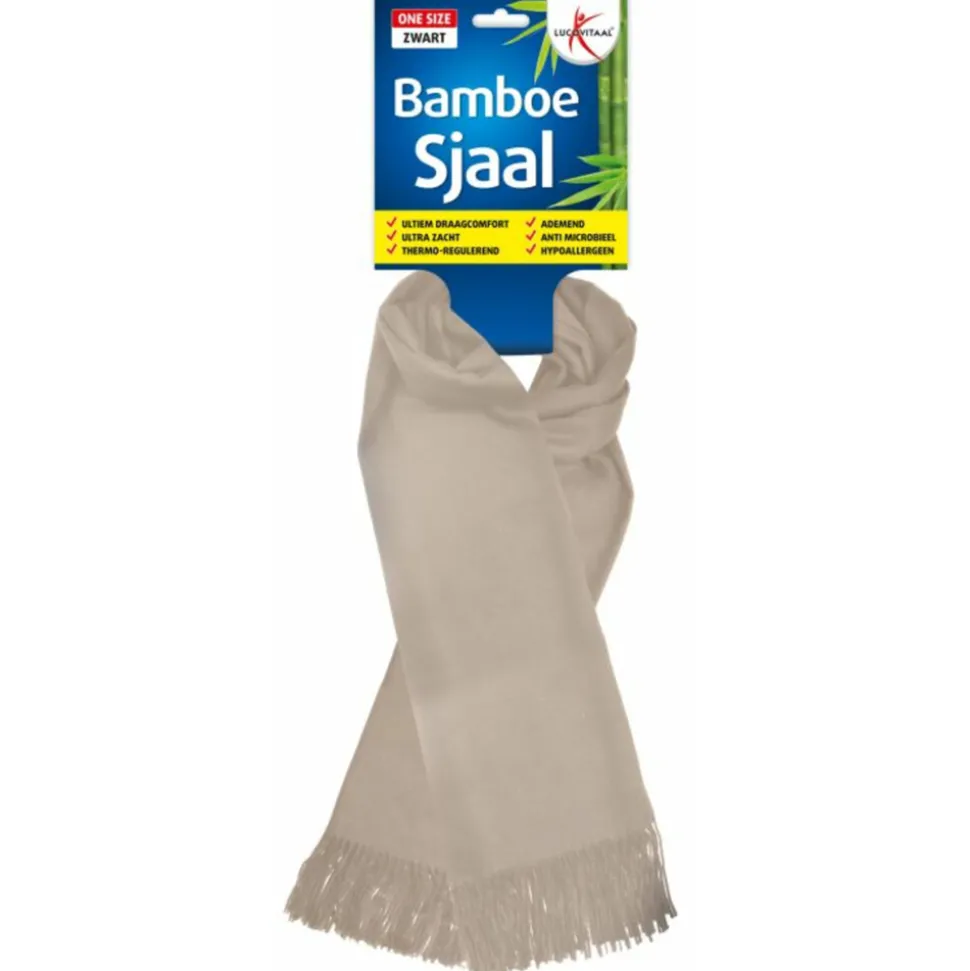 Lucovitaal Sjaal Bamboe Beige