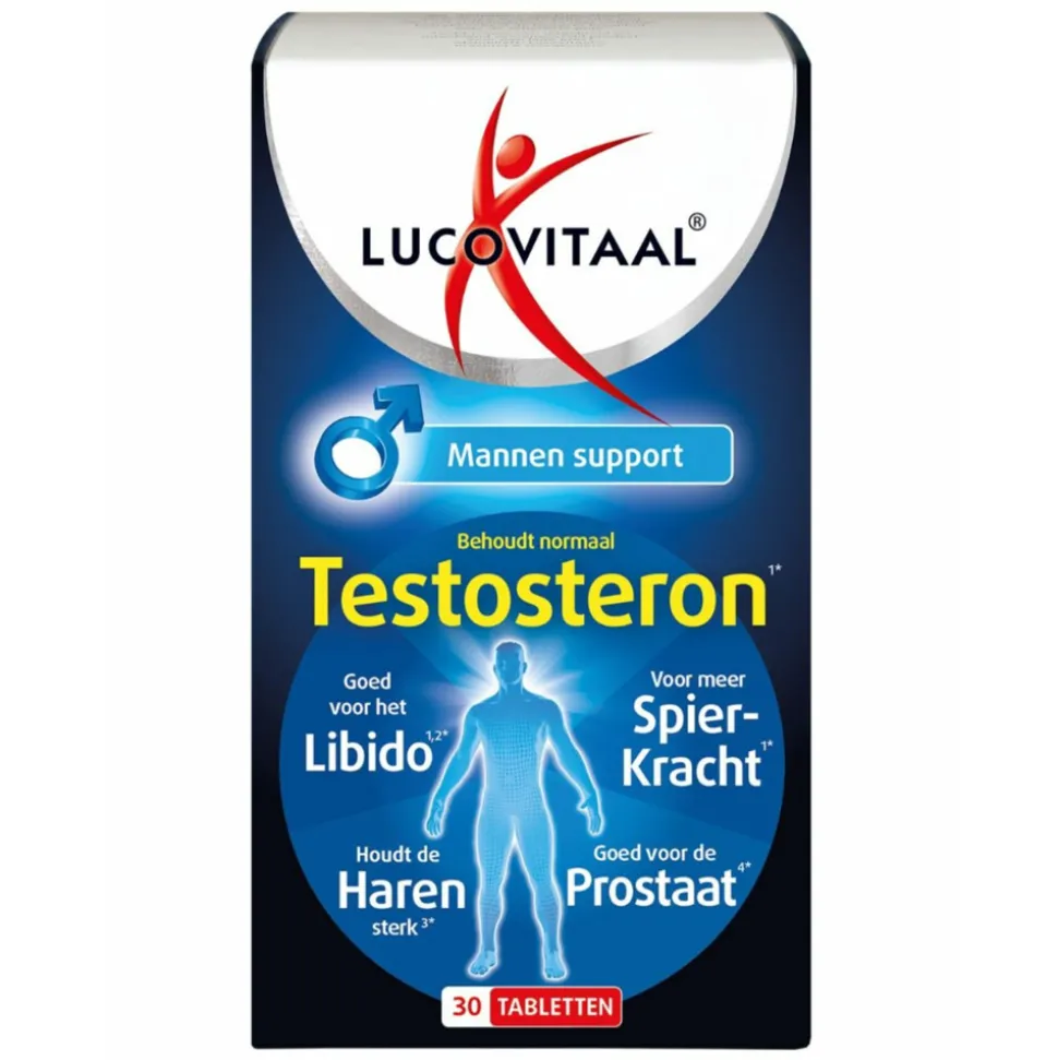 Lucovitaal Testosteron Mannen Support 30 tabletten