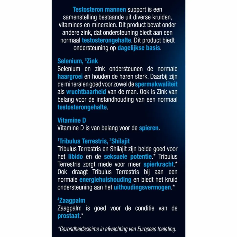 Lucovitaal Testosteron Mannen Support 30 tabletten