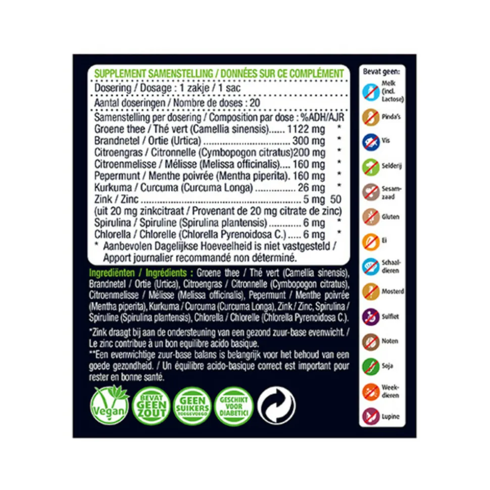 Lucovitaal Thee Zuur Base 20 stuks