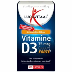 Lucovitaal Vitamine D3 D3 75mcg (3000IE) Forte 365 capsules