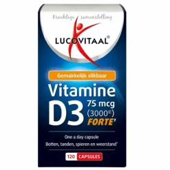 Lucovitaal Vitamine D3 75mcg (3000IE) Forte 120 capsules