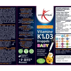 Lucovitaal Vitamine K1 & D3 Druppels Baby 14,5 ml