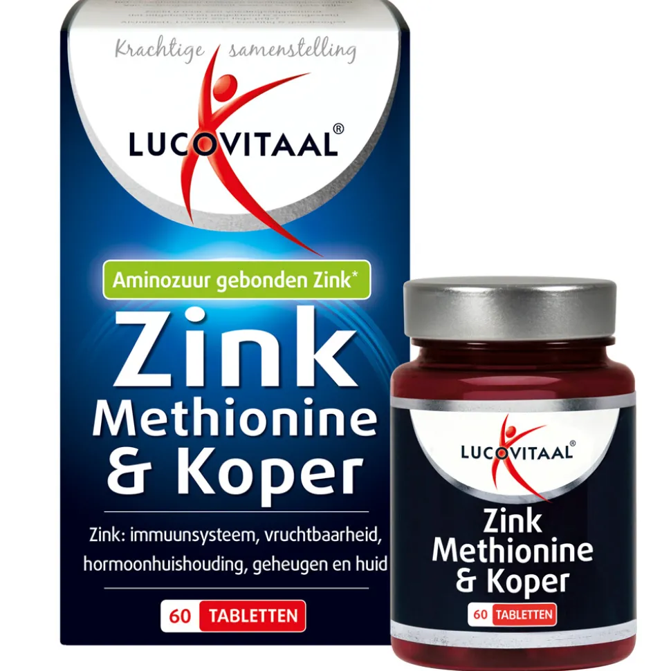 Lucovitaal Zink Methionine & Koper 60 tabletten