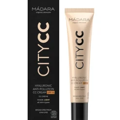 Madara City CC Hyaluronic Anti-Pollution CC-Crème SPF 15 Light 40 ml