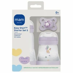 MAM Babyfles Starter Set Easy Start Anti-Colic Lila S 1 set