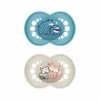 MAM Fopspeen Original Silikon 6-16 mnd Blauw 2 stuks