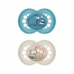 MAM Fopspeen Original Silikon 6-16 mnd Blauw 2 stuks