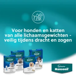 Mansonil All Worm Ontworming Tabletten Hond vanaf 2,5 kg 6 stuks