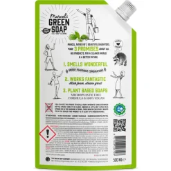 Marcel's Green Soap Afwasmiddel Basilicum & Vertivert Gras Navulling 500 ml