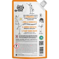 Marcel's Green Soap Afwasmiddel Sinaasappel & Jasmijn Navulling 500 ml