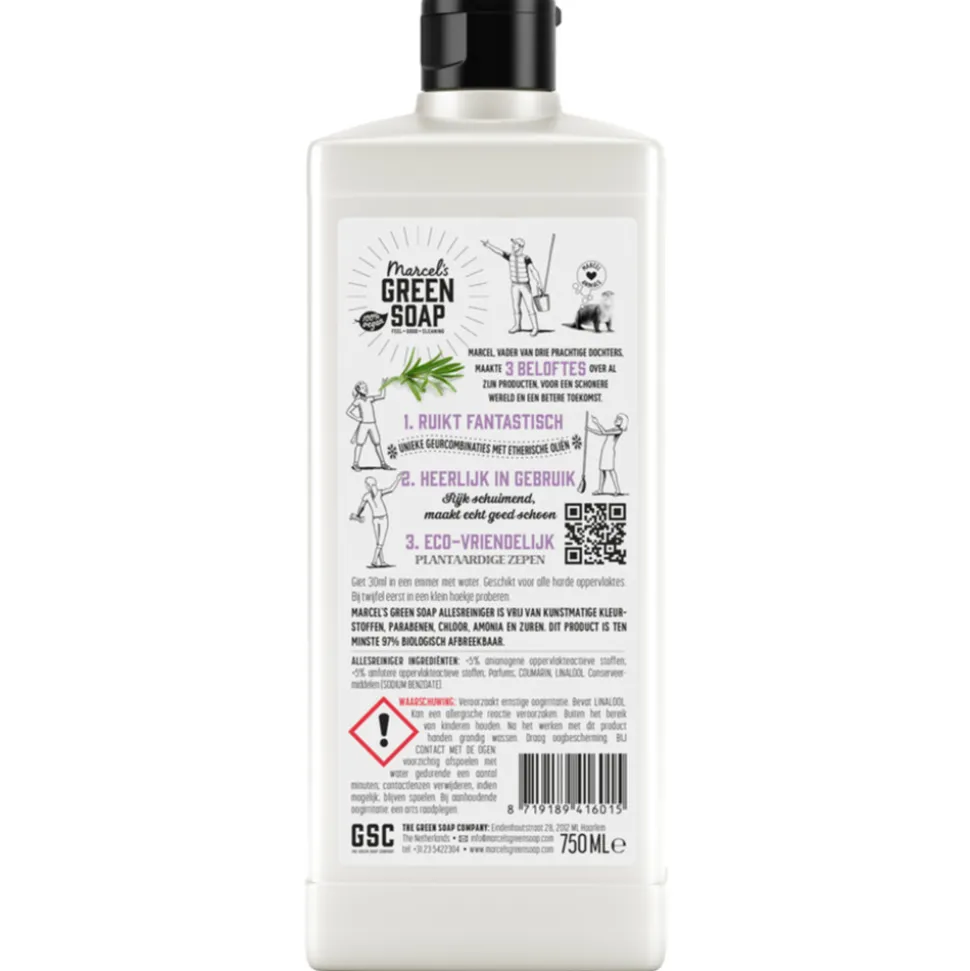 Marcel's Green Soap Allesreiniger Lavendel & Rozemarijn 750 ml