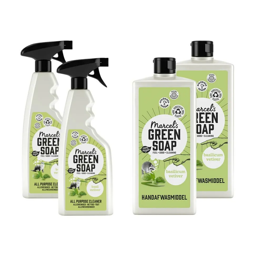 Marcel's Green Soap Basilicum Schoonmaak Pakket