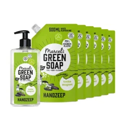 Marcel's Green Soap Handzeep Tonka & Muguet 500 ml + 6 Navullingen Pakket