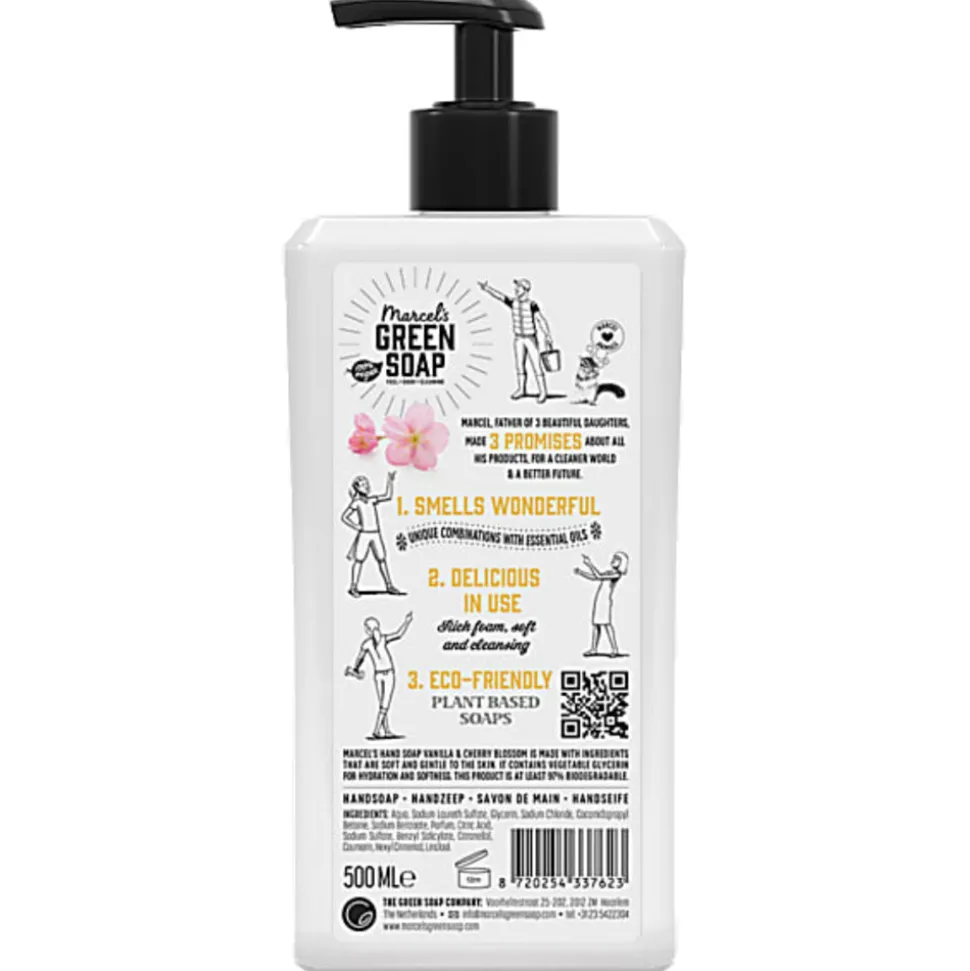 Marcel's Green Soap Handzeep Vanille & Cherry Blossom 500 ml