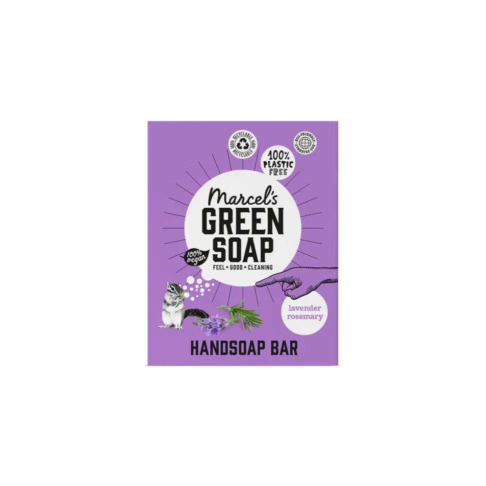 Marcel's Green Soap Handzeep Bar Lavendel & Rozemarijn 90 gr