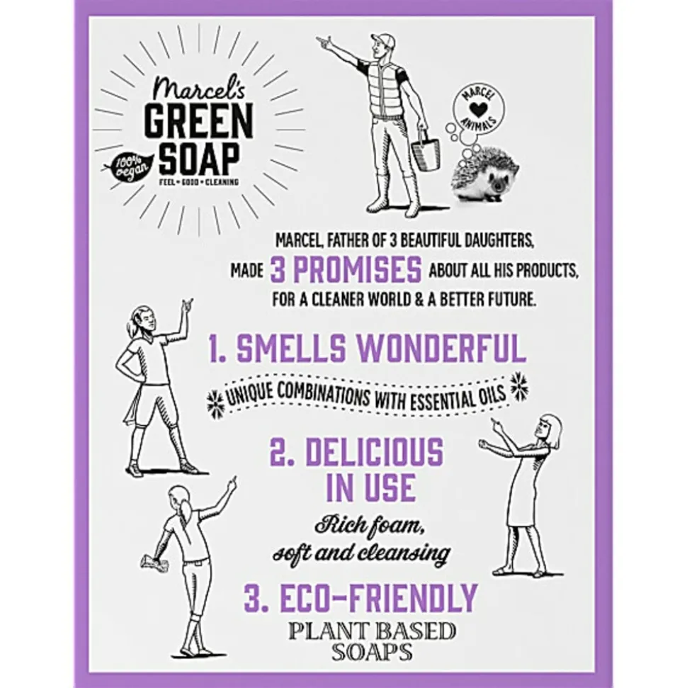 Marcel's Green Soap Handzeep Bar Lavendel & Rozemarijn 90 gr