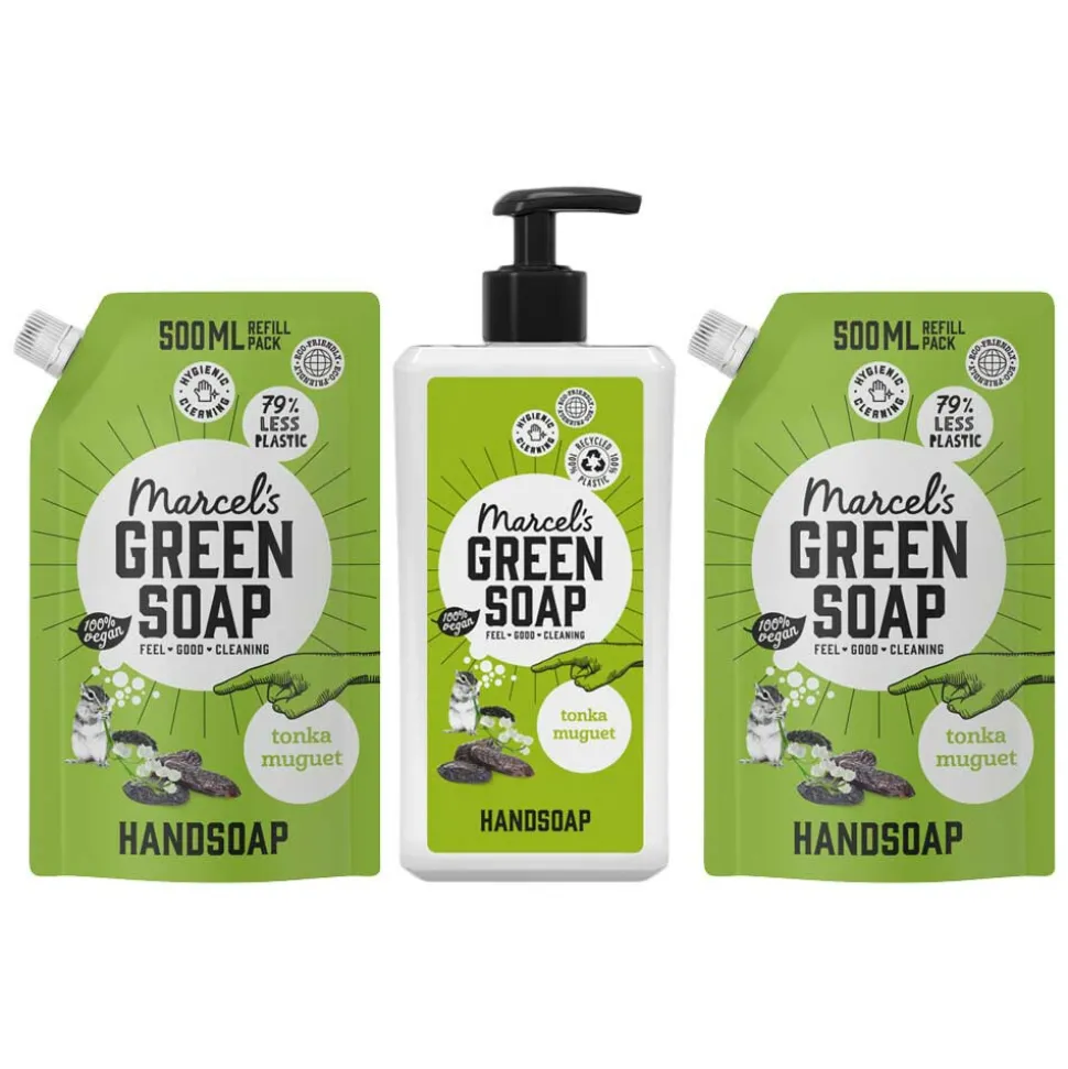 Marcel's Green Soap Tonka & Muguet Handzeep Pakket