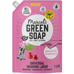 Marcel's Green Soap Wasmiddel Navul Patchouli & Cranberry 23 Wasbeurten 1 liter