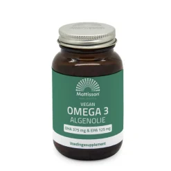 Mattisson HelathStyle Vegan Omega 3 Algenolie 375 DHA 125 EPA 60 vegacapsules