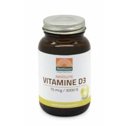 Mattisson Vitamine D3 75 Mcg 3000Ie 240 capsules