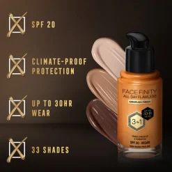 Max Factor Facefinity All Day Flawless Foundation W89 Warm Praline 34 ml