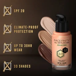 Max Factor Facefinity All Day Flawless Foundation C80 Bronze 34 ml