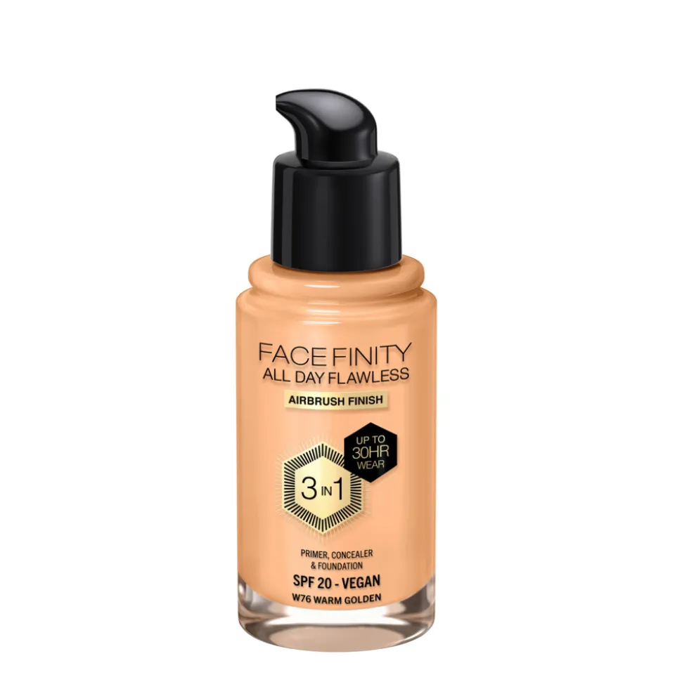 Max Factor Facefinity All Day Flawless Foundation W76 Warm Golden 34 ml