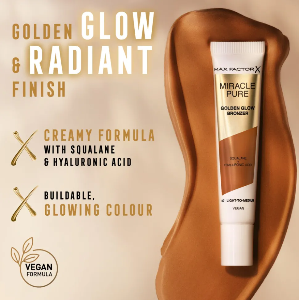 Max Factor Miracle Pure Golden Glow Bronzer Light-to-Medium 15 ml