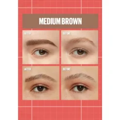 Maybelline Build-A-Brow Wenkbrauwpotlood en Gel 257 Medium Brown