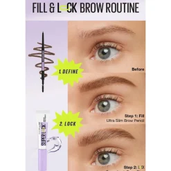 Maybelline Super Lock Brow Glue Wenkbrauwgel Clear 8 gr