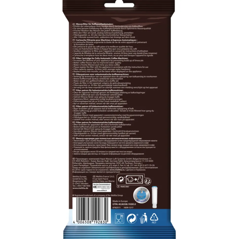 Melitta Claris Waterfilter Koffie Machine