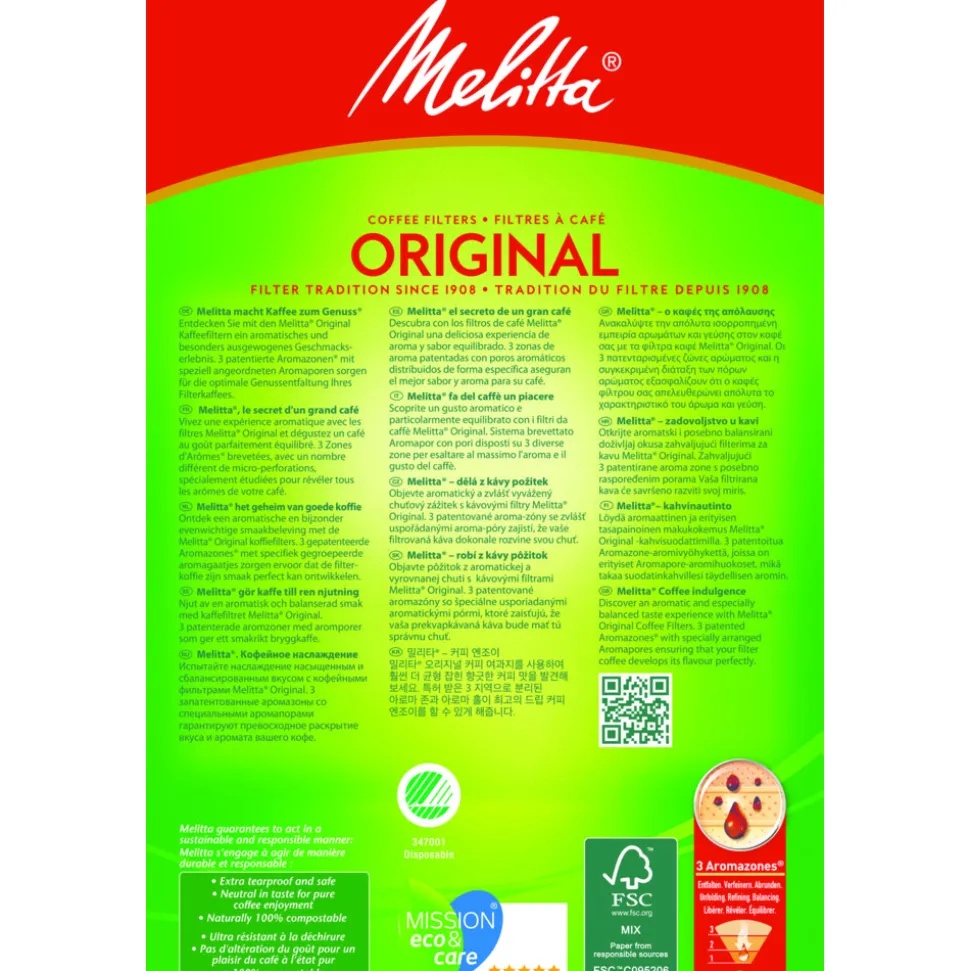 Melitta Filters 1x4 Bruin 80 stuks