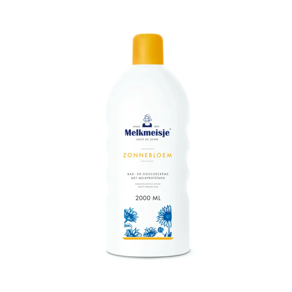 Melkmeisje Bad en Douche Crème Zonnebloem en Melk 2000 ml
