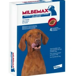 Milbemax Ontworming Kauwtabletten Hond 5 - 75 kg 4 tabletten