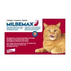 Milbemax Ontworming Tabletten Kat 2 - 12 kg 2 x 2 tabletten