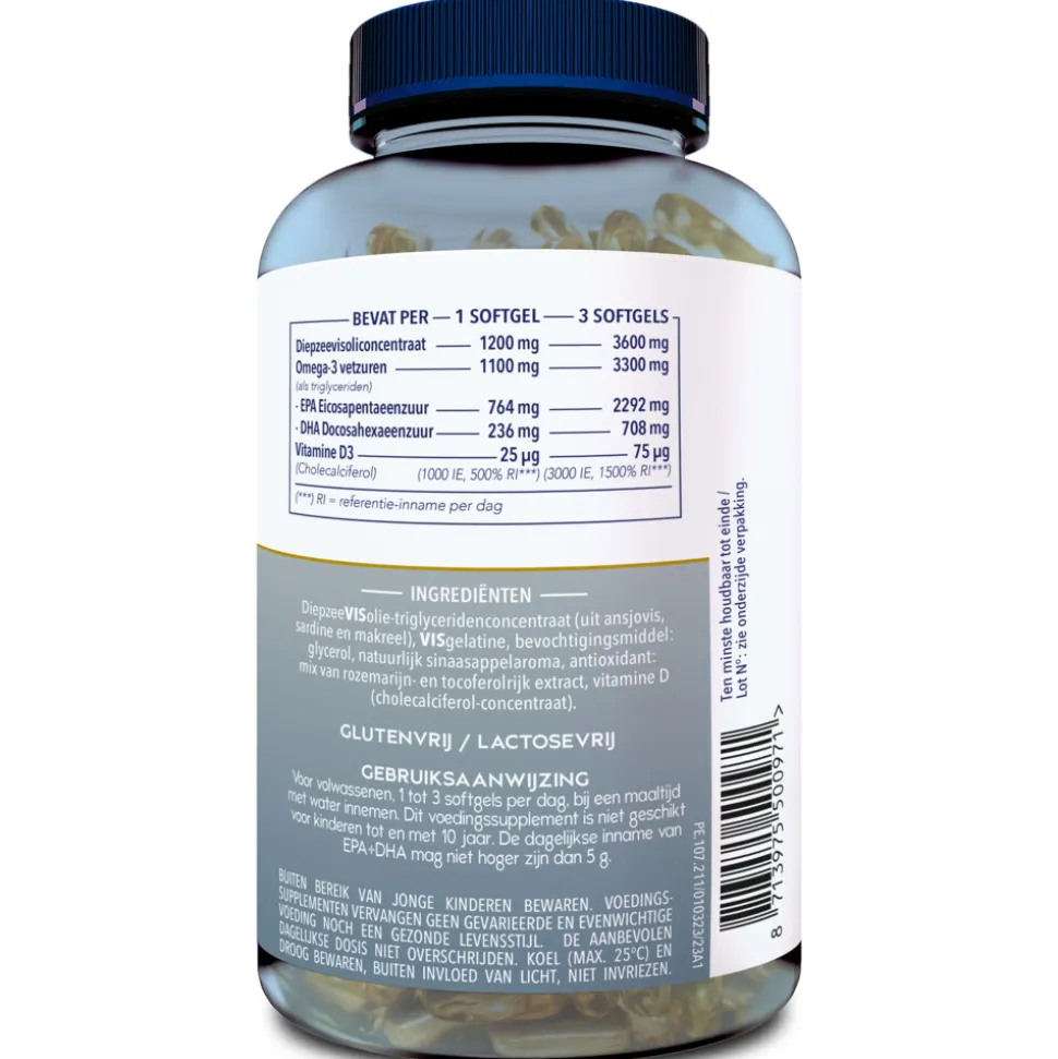 Minami MorEPA Platinum + Vitamine D3 120 softgels