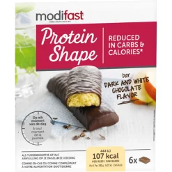 Modifast Protein Shape Reep Pure & Witte Chocolade 6 x 31 gr