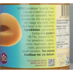 Monki Pindakaas Crunchy Bio 650 gr