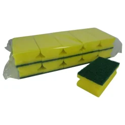 Multy Schuursponsjes Krasvrij Easy Grip Geel 10 stuks