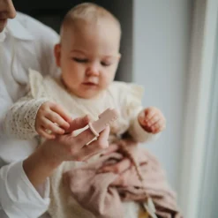 Mushie Baby Tandenborstel Shifting Sand Blush 2 stuks