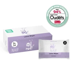 Naif Baby & Kids Lotion Billendoekjes Plasticvrij 8x54 = 432 stuks