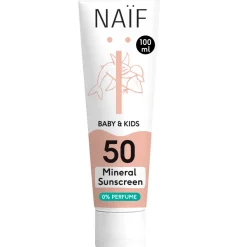 Naif Baby & Kids Minerale Zonnebrandcréme 0% Parfum SPF 50 100 ml