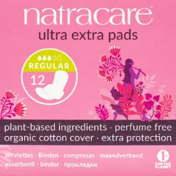 Natracare Maandverband Ultra Extra Normaal 12 stuks